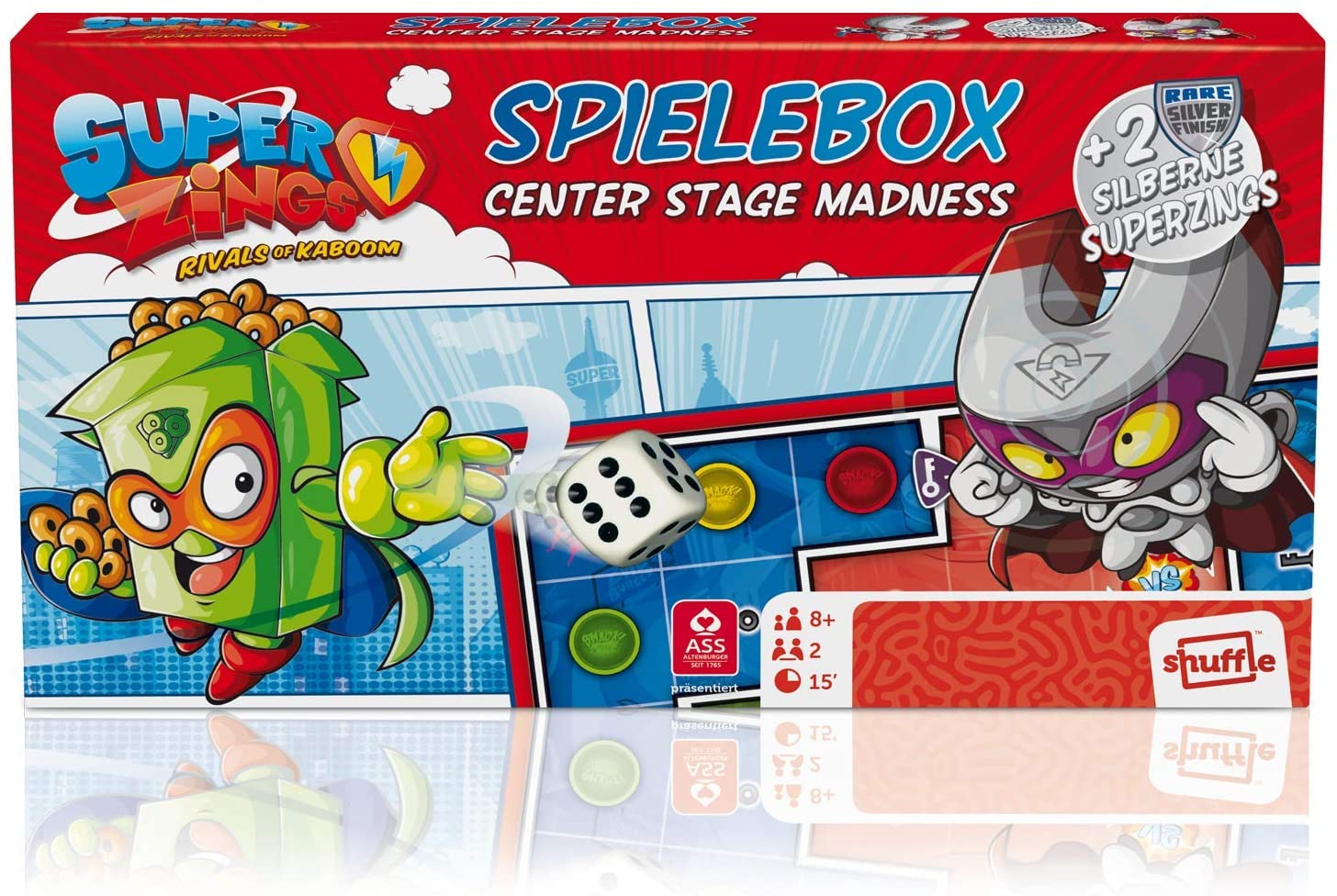 Superzings 22510002 Game Box with 2 Rare Silver Figures - Image 2