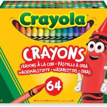 Crayola-52-6448 Set of 64 Crayola Wax Crayons 14 x 12 cm, Multicolour (52-6448), Assorted Colour/Model
