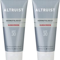 ALTRUIST. Dermatologist Sunscreen SPF 30 – Superior 5-star UVA protection (PPD: 39) by Dr Andrew Birnie, suitable for sensitive skin - 2 x 200 ml
