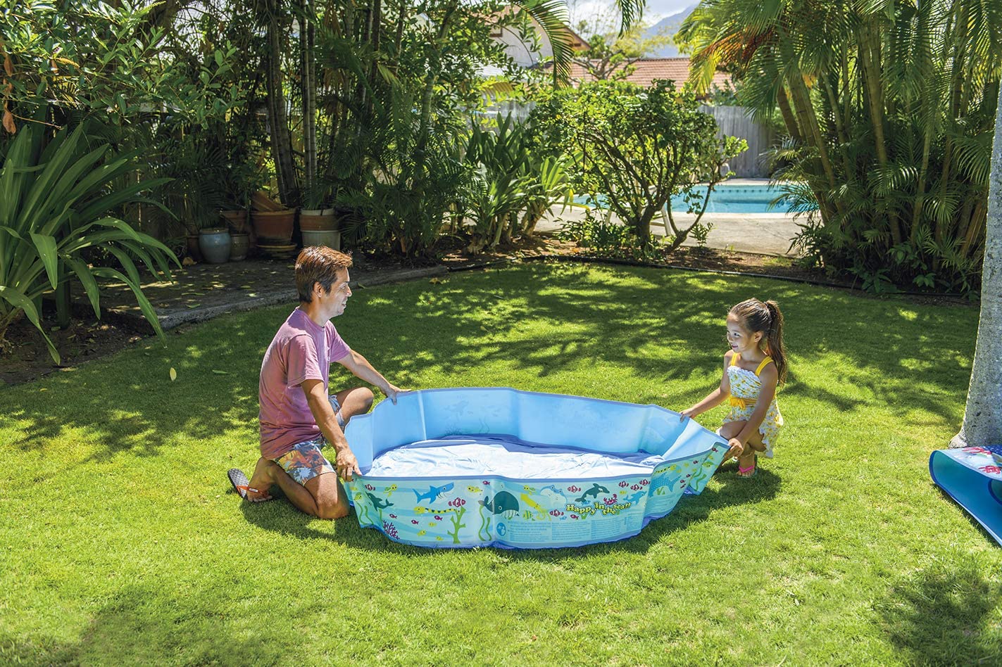 Jilong Happy Sea Paddling Pool Diameter 150 x 25 cm Children’s Pool ...