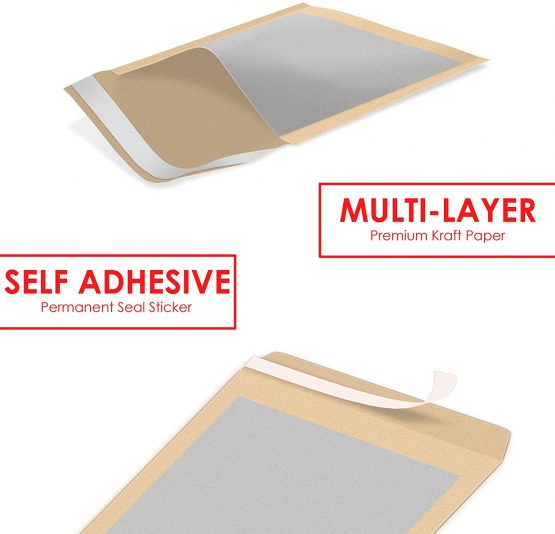 20Pcs A4 Envelopes iSOUL 324mm x 229mm A4 C4 Manilla Hard Board Backed Envelopes Do Not Bend Envelope (Pack of 20) - Image 2