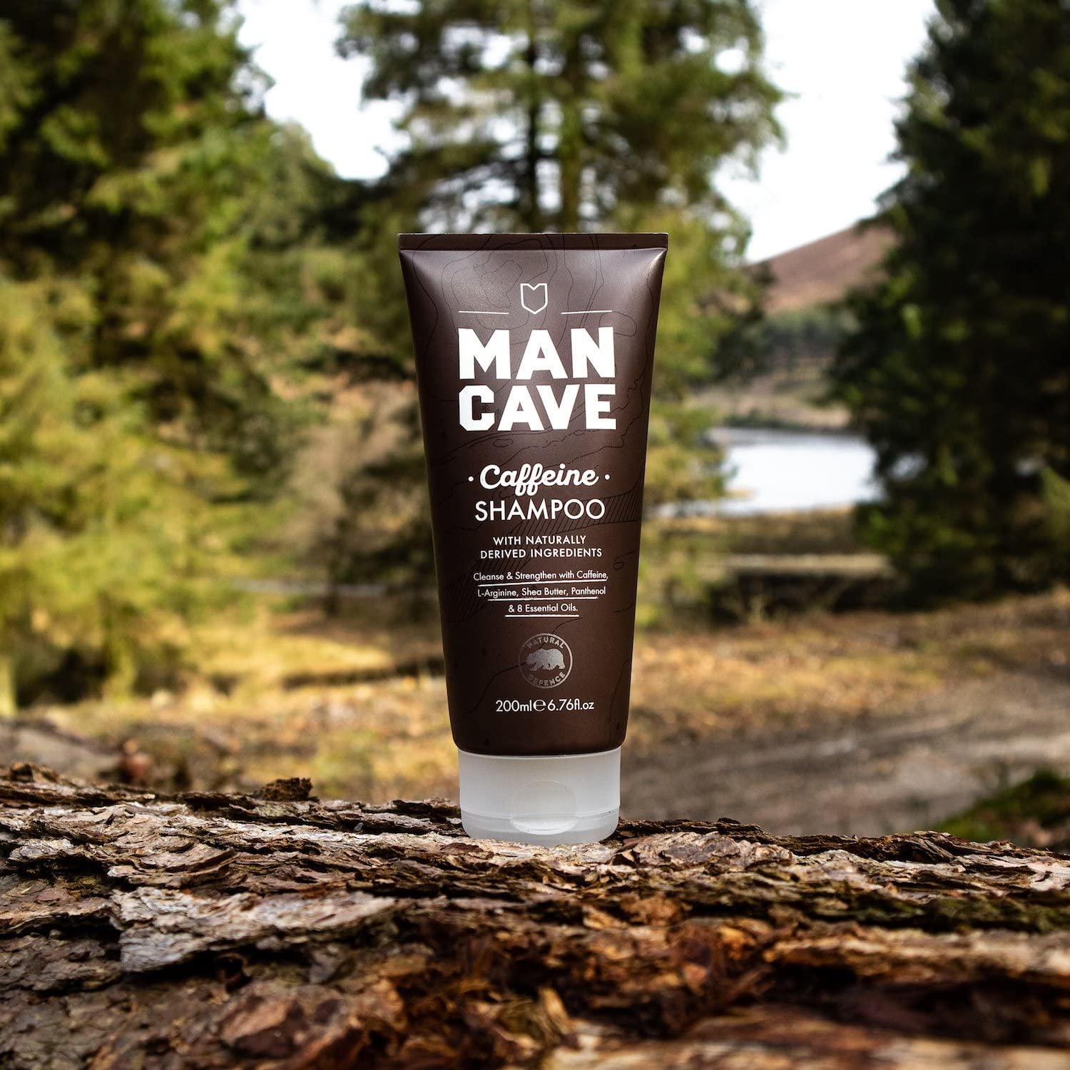 ManCave Caffeine Shampoo for Men 200 ml, Shampoo, Natural, Vegan, Eco-Conscious, Cruelty-Free - Image 2