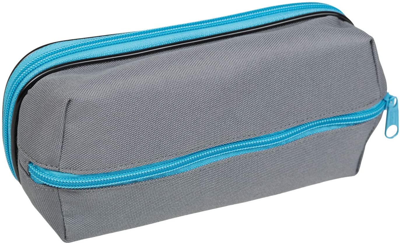 Idena 20031 Duo Pencil Case in 3 Assorted Colours Multi-Coloured, Colourful
