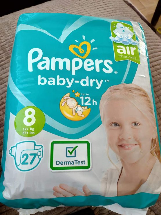 Pampers Size 8 Baby Dry Pack of 27