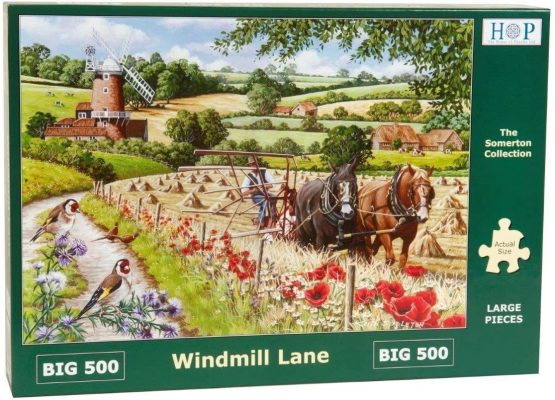 Big 500 Piece Jigsaw Puzzle - Windmill Lane - Image 2
