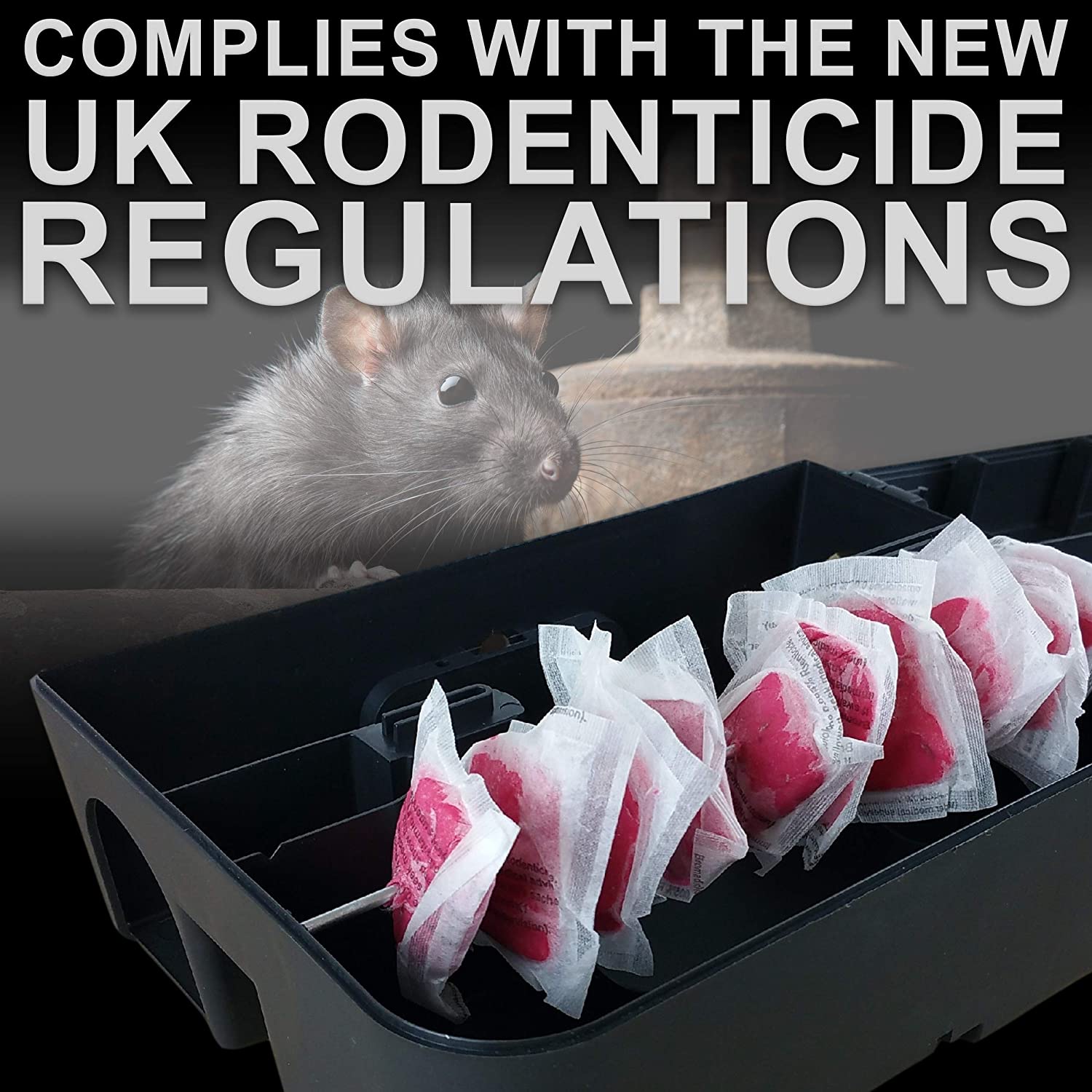 Roshield 2 Tamper Proof Rat & Mouse Bait Box Stations for the Safe Control of Poison & Pest Traps, Heavy Duty Outdoor Usage (Empty) - Image 3