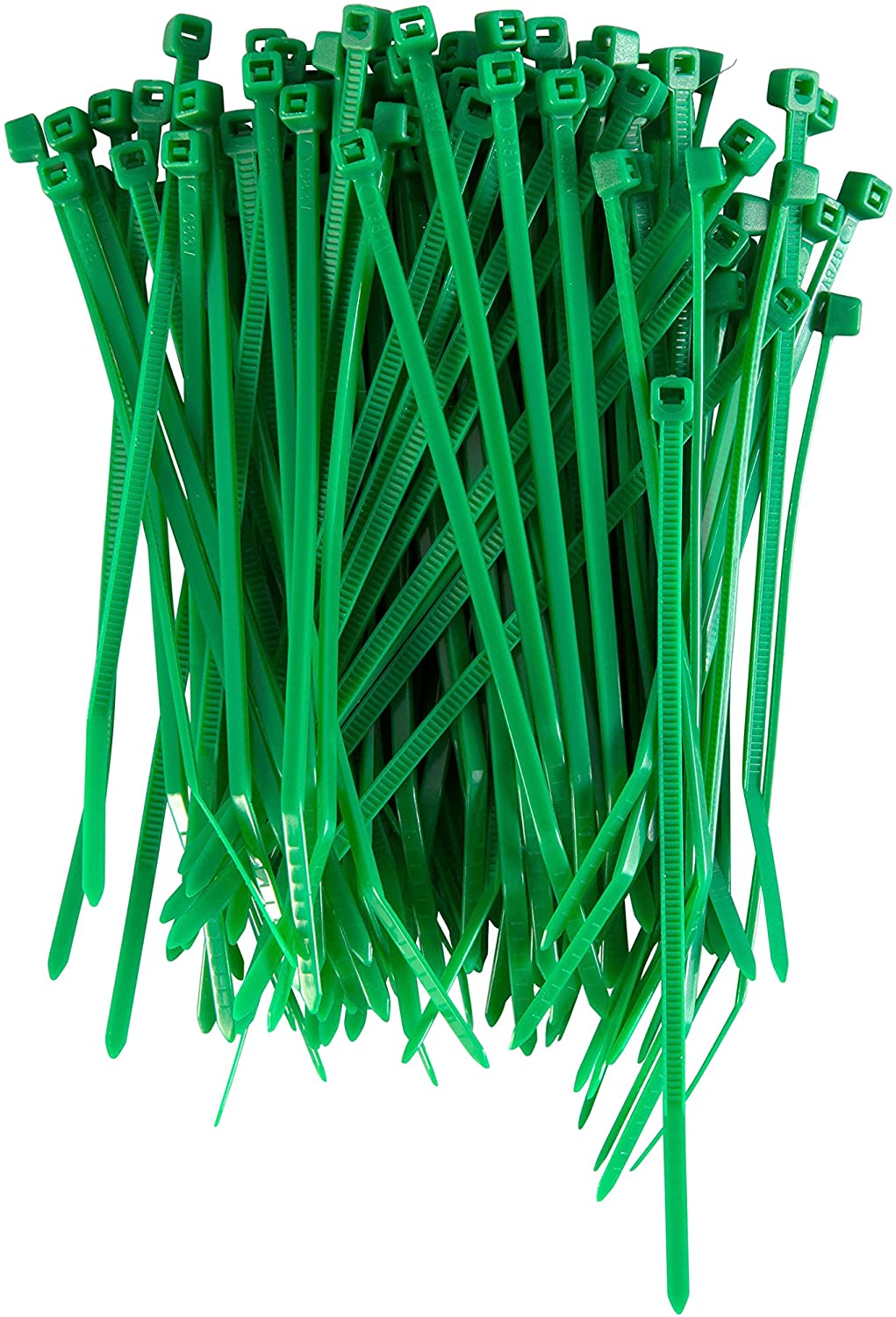 Gocableties Green Cable Ties, 200mm x 4.8mm, Pack of 100, 8" Premium Nylon Zip Ties, Multi-Purpose Plastic Tie Wraps - Image 2