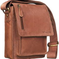 STILORD 'Finn' Small Shoulder Bag for Men Vintage Cross Body Bag Suitable for 8.4 inch Tablets Satchel Genuine Leather
