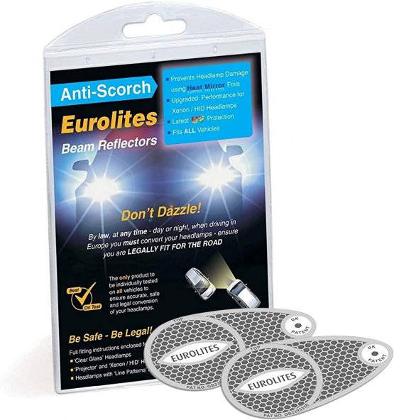 Eurolites Deflectors Headlamp Beam Adaptors Converters & GADLANE Magnetic UK Plate for Driving in Europe - UK Identifier Required from September 28th, 2021 - Image 2