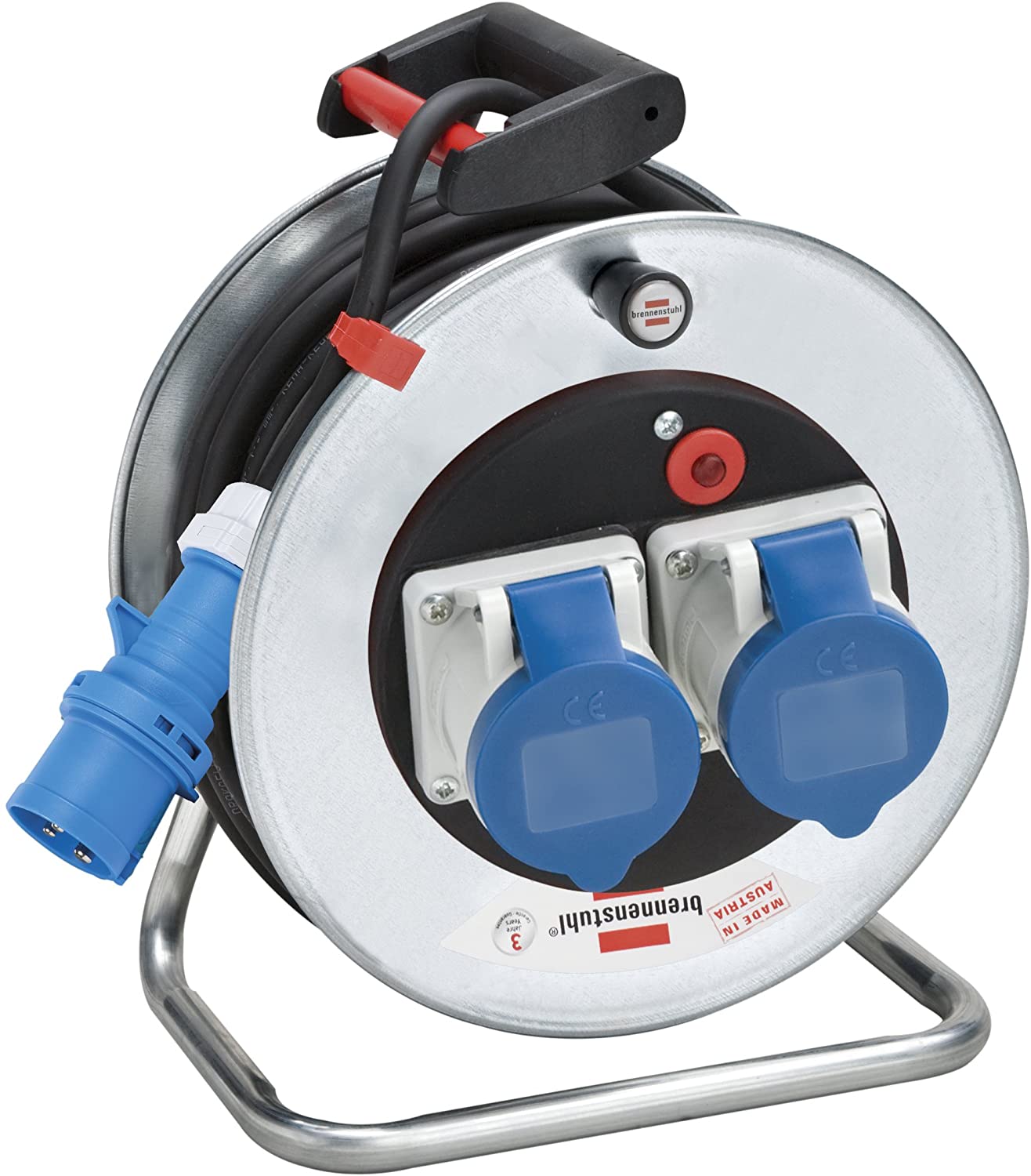 Brennenstuhl 1195786020 Cable Reel with Multiple Sockets 230 V Silver
