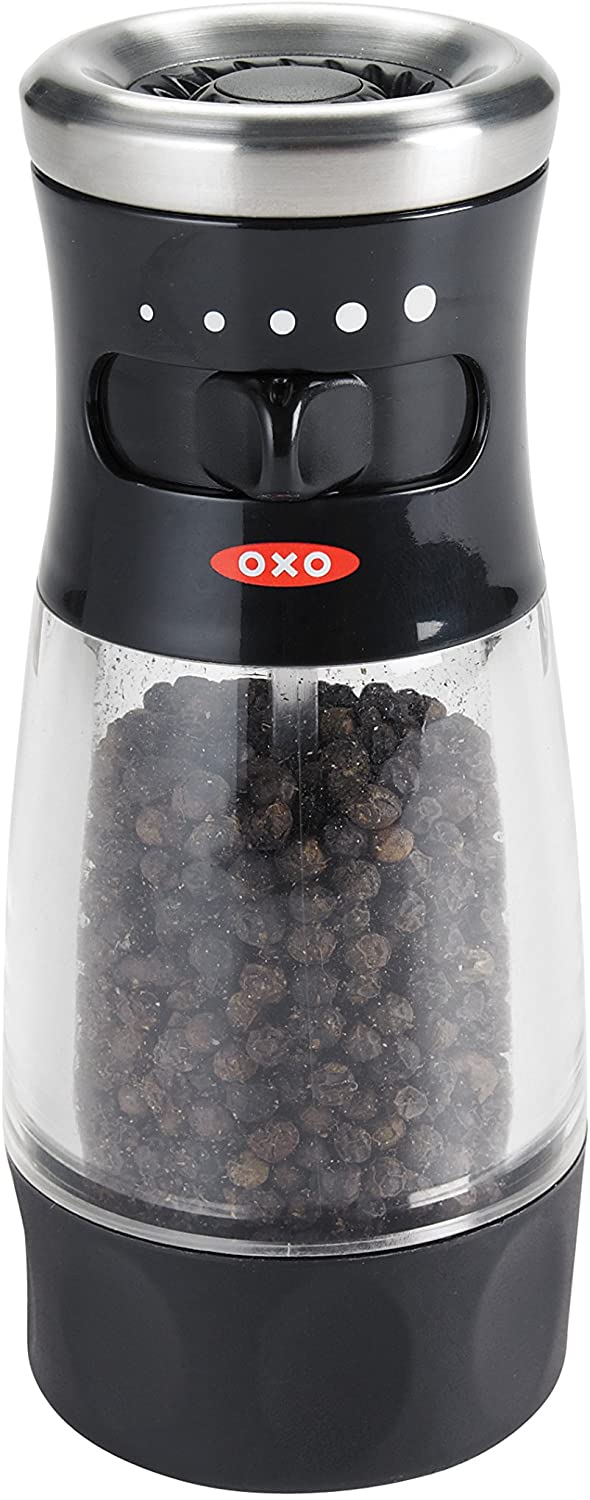 OXO Pepper Grinder, Clear, Black, Pack of 1
