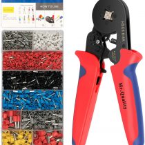 Bootlace Ferrule,Crimping Tool STD AWG23-7/0.25-10mm² Self-Adjustable Ratchet Wire Crimper with 1350PCS Crimp Connectors，Ferrule Crimper Plier Set