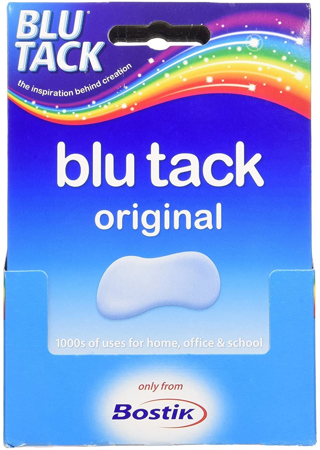 Bostik Blu-tack Original Mastic Putty Adhesive Non-toxic Blue 60g Ref 801103, Handy - Image 2