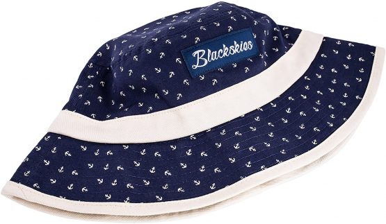 Blackskies Harbor Bucket Hat | Unisex Sun Hat Anchor Maritime Fisherman Boonie Bob Blue - Image 2