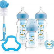 Dr. Brown's Natural Flow Options+ Anti-Colic Baby Bottle Gift Set, Blue
