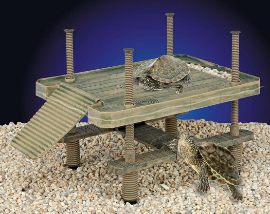 Penn-Plax Reptology Floating Turtle Pier and Basking Platform – Decorative, Functional, and Naturally Inspired – Large Size (Model Number: REP603) - Image 2