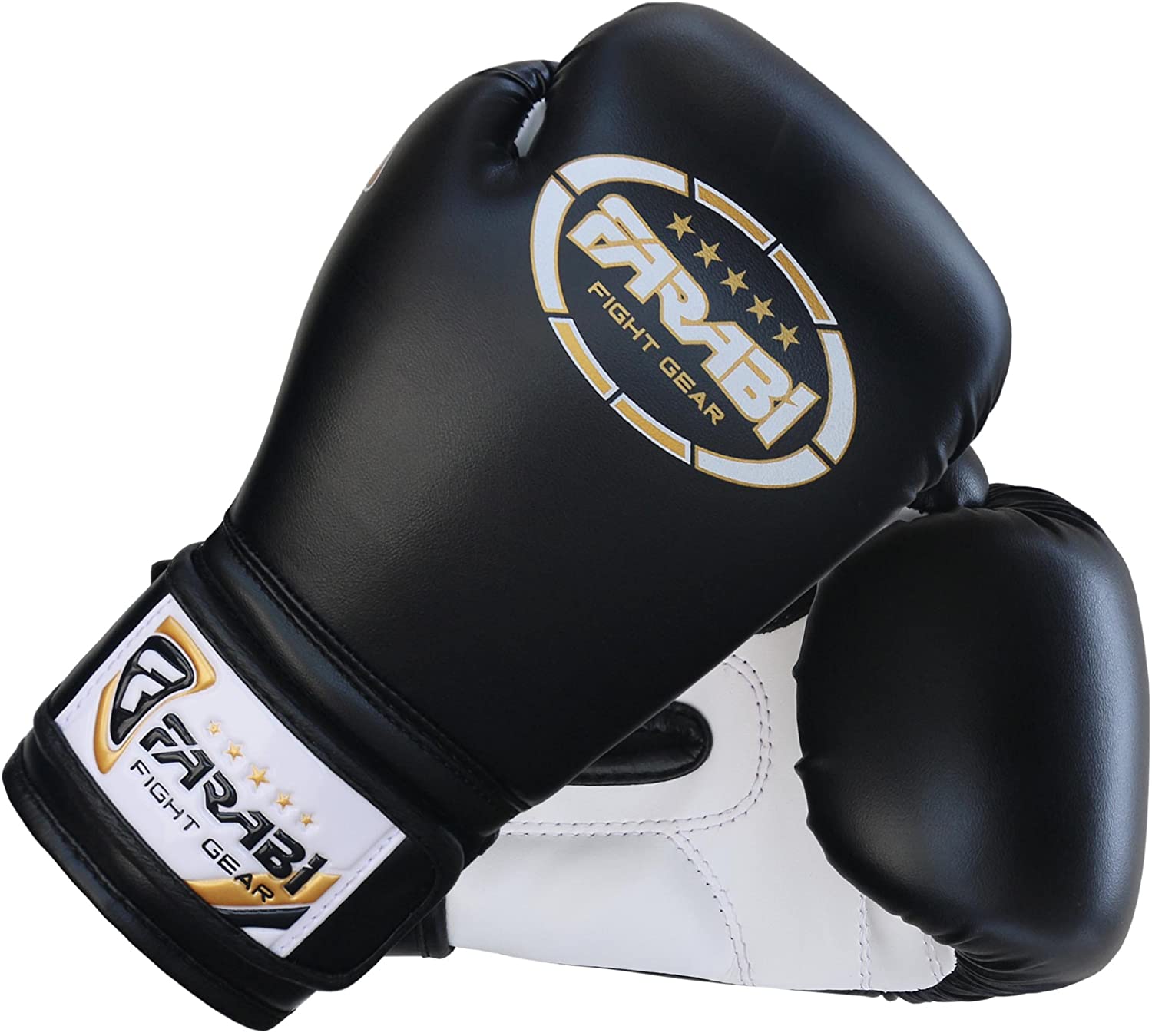 Farabi Sports Kids Boxing Gloves 6, 8-oz Junior Muay Thai Gloves Youth Kickboxing Sparring Punching Bag Training Gloves (Black, 6-oz) - Image 3