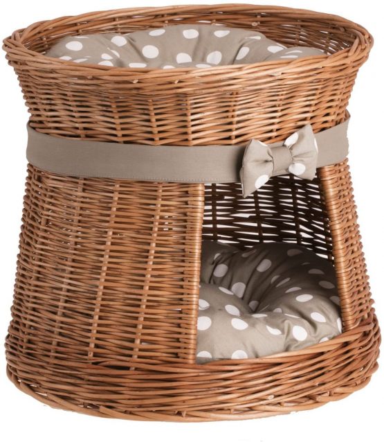 e-wicker24 Basket of willow, basket, basket, Honey Yellow, 48 x 48 x 43 cm - Image 3