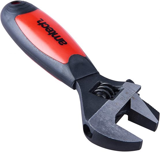 Amtech C1680B 2-in-1 Stubby Pipe Wrench/Adjustable Wrench - Image 2