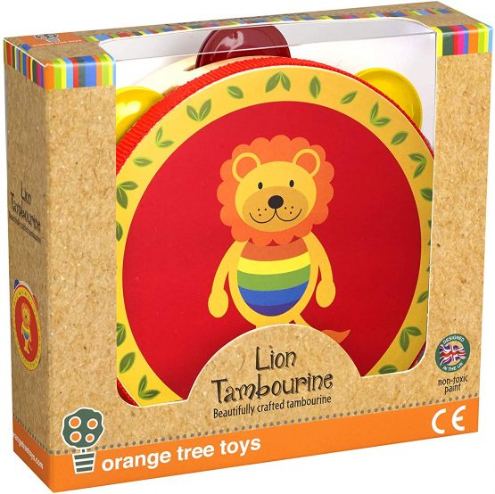 Orange Tree Toys Lion Tambourine, Multi Coloured - Image 2