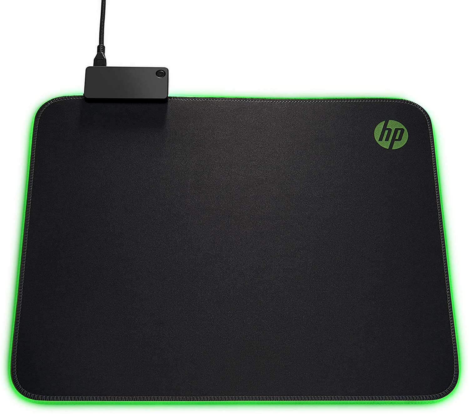 HP Pavilion Gaming Mouse Pad 400, USB Pass Through, RGB LED, Anti-Fray & Non Slip, Black, 350L x 280W mm