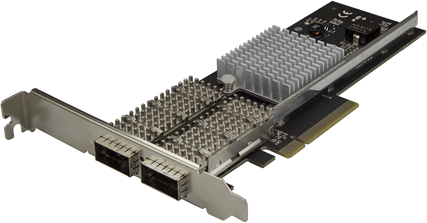 StarTech.com Dual Port 40G QSFP+ Network Card, Intel XL710 Open QSFP+ Converged Adapter, PCIe 40 Gigabit Ethernet Server NIC