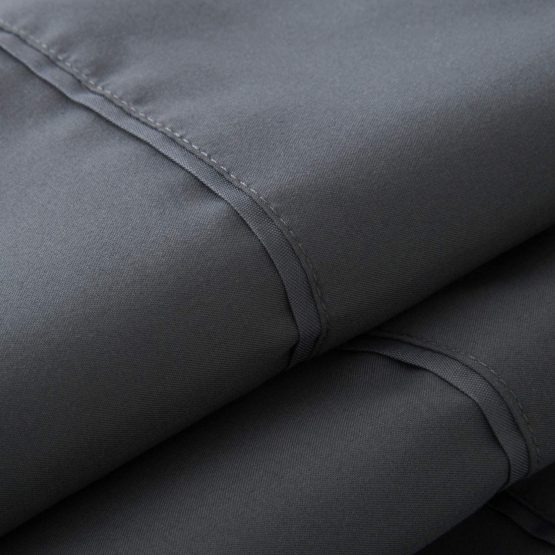 BEDSURE Pillow Cases 2 Pack Dark Grey - Brushed Microfiber Pillowcase with Envelope Closure, 50 x 75 cm - Image 3