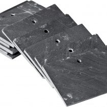 GardenMate Set of 10 Slate Modern Style Plant Labels 10x7 centimetres