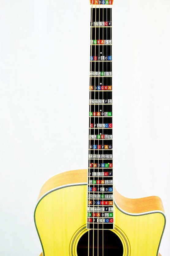 Guitar Fretboard Stickers, Note Decals, Two Packs - Image 2