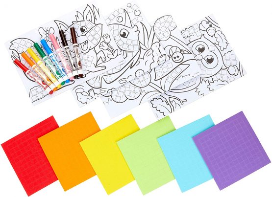 Crayola – Mosaic Workshop – Craft – Activity Kits – For Ages 4 and Up – Drawing and Colouring Game - Image 4