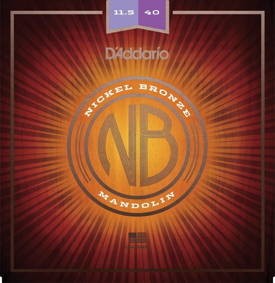 D'Addario NBM11540 11.5-40 Light Nickel Bronze Mandolin Strings