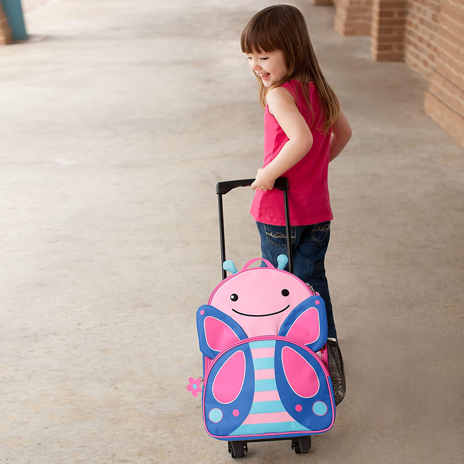Skip Hop Zoo Luggage/Travel trolley for Children(with name tag), Butterfly - Image 3