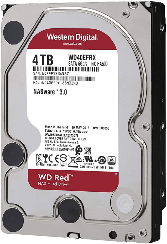 Western Digital 4TB Intellipower SATA 6Gb/s 64 MB Cache 3.5-Inch NAS Desktop Hard Disk Drive - Red (WD40EFAX) - Image 2