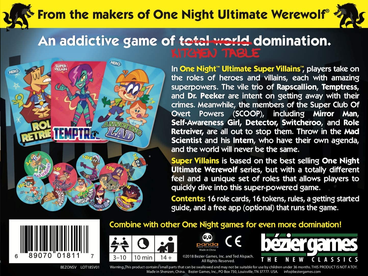 One Night Ultimate Super Villains, Multicoloured, Medium - Image 2