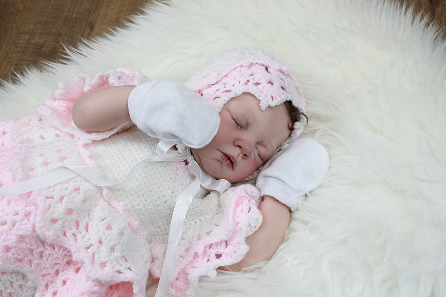 Crochet Pattern for Babies Lacy Dress & Bonnet, 5 Sizes, Preemie to 12 Months, Girls Dress Pattern, UK Terminology CP100 - Image 4