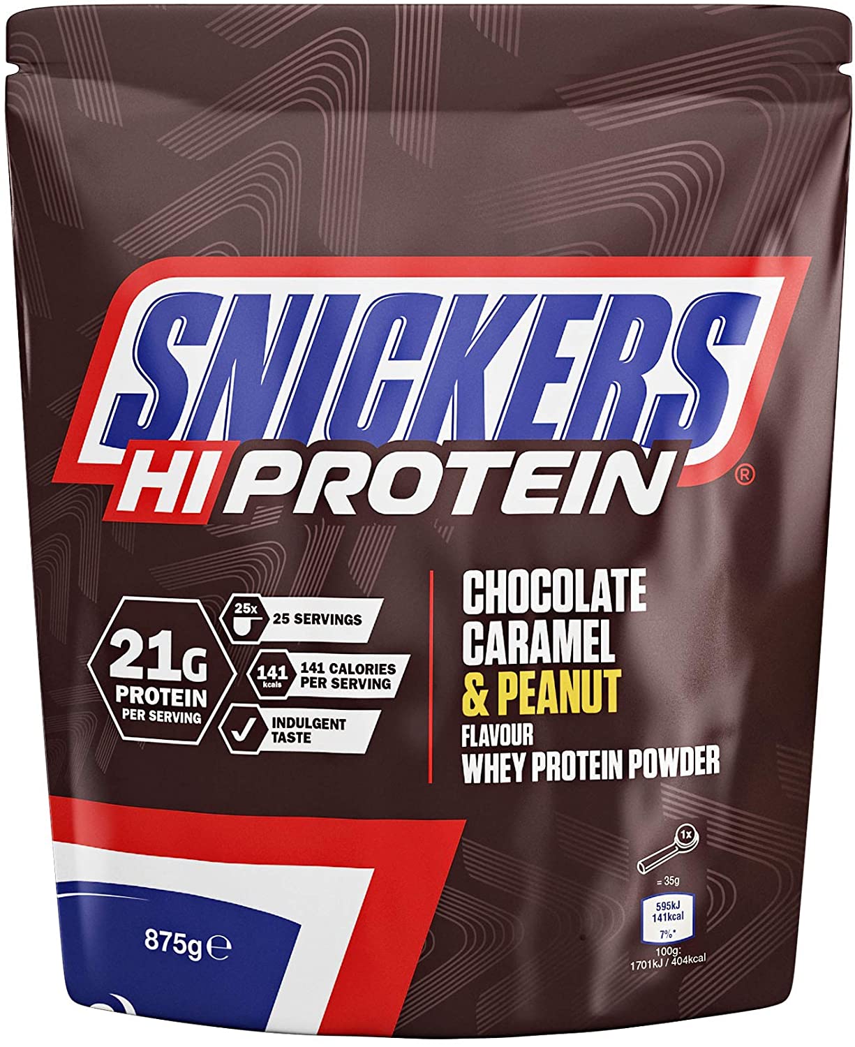 Snickers Hi Protein Chocolate, Caramel & Peanut Flavour Whey Protein ...