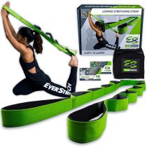 EverStretch Non-Elastic Stretching Strap with Loops - Move Freely with This Looped Stretch Strap Premium Stretch Band for Sports, Physical Therapy and Recovery from Knee Replacement Surgery.