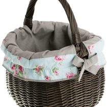Electric WICKER24 097 31/S/O1 Willow Shopping Basket, Basket, Dark Brown, 31 x 31 x 40 cm