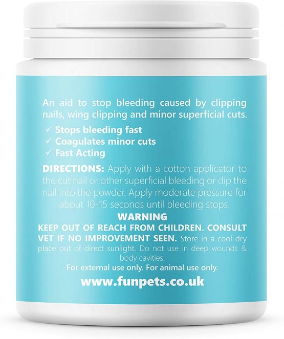 PetSol Styptic Powder For Pets (Large 50g Tub) Stops Bleeding Fast in Dogs, Cats, Birds, Rabbits & Pets, Safe Treatment for Cuts, Nail Clipper Nicks and Grooming First Aid - Image 2