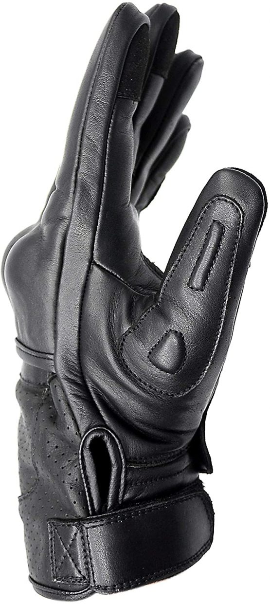 Hand Fellow Premium Leather Motorbike Motorcycle Gloves Touch Screen Gloves with Knuckle Protection Racing gloves Riding Gloves (Medium) - Image 4