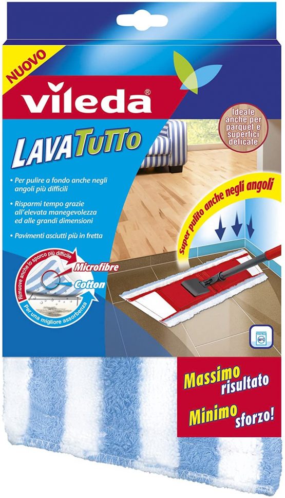 Vileda 141001 Lavatutto Cotton Replacement and Microfibre Cloth, Maximum Absorption and Cleaning