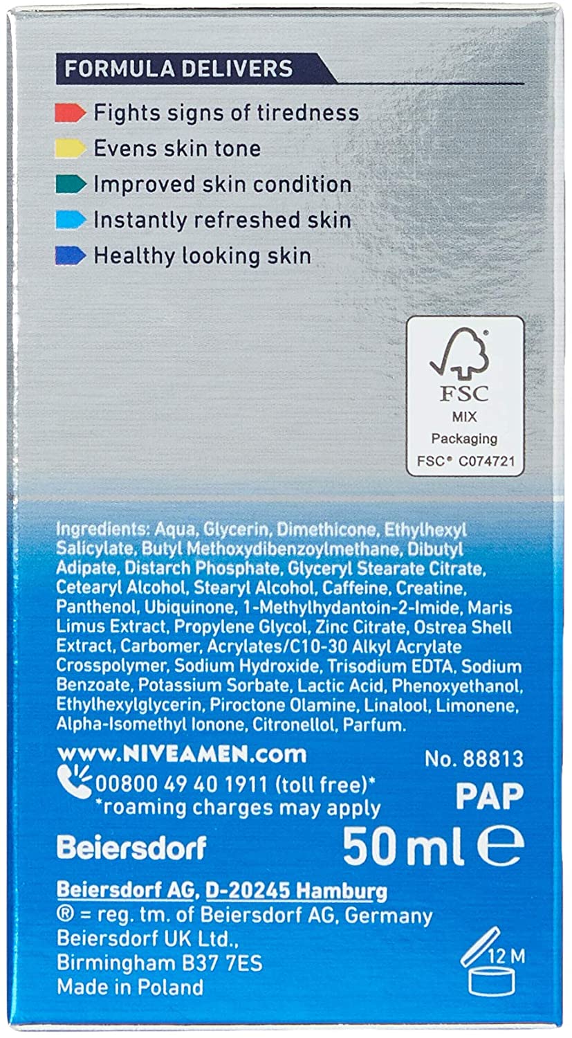 NIVEA MEN Skin Energy Moisturising Creme (50 ml) - Image 3