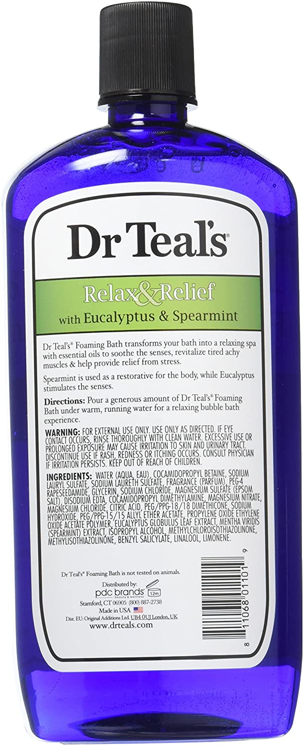 Dr Teal's Foaming Bath Eucalyptus 1L, No Color, 1 l (Pack of 1) - Image 3