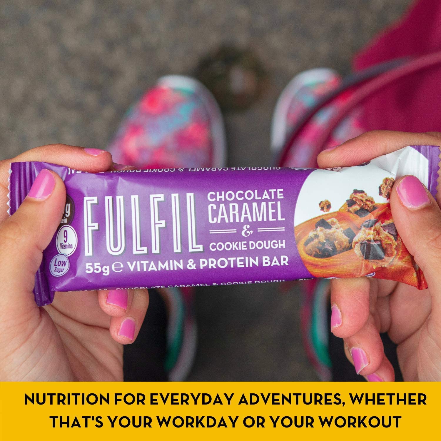 FULFIL Vitamin and Protein Bar (15 x 55g Bars) — Chocolate Caramel