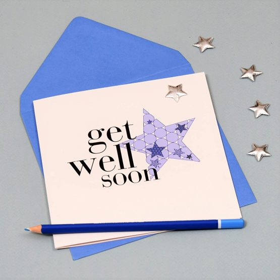 Claire Giles Hearts and Stars Get Well Soon Card - Image 3