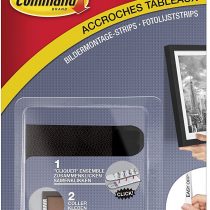 Command 17202BLK Picture Mounting Strips (Size S – Maximum Load up to 1.8 kg) 4 Sets with 2 Strips Small Black