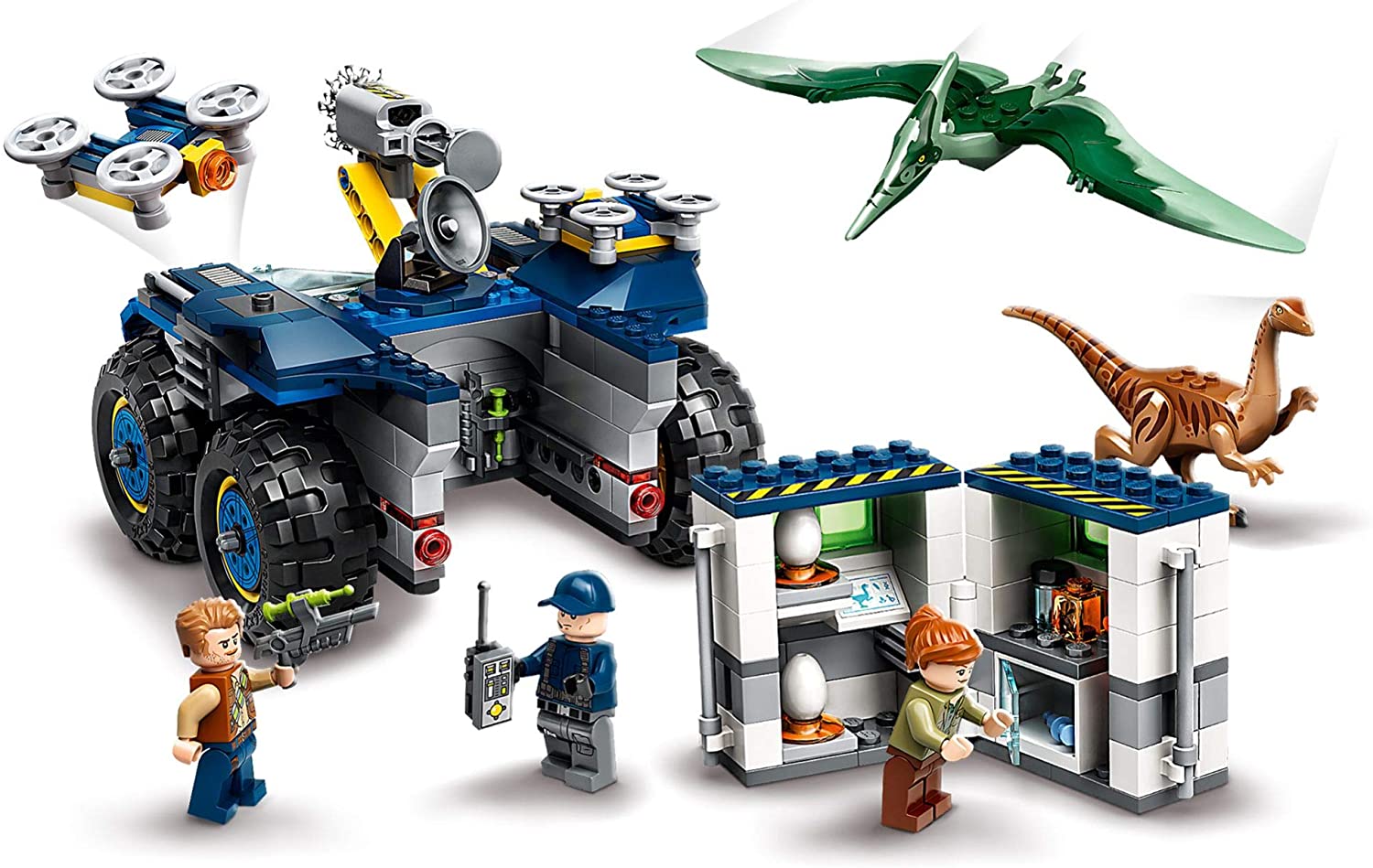 LEGO 75940 Jurassic World Gallimimus and Pteranodon Breakout Dinosaur Figures Building Toy for Kids 8+, Multicolor, moyen - Image 2