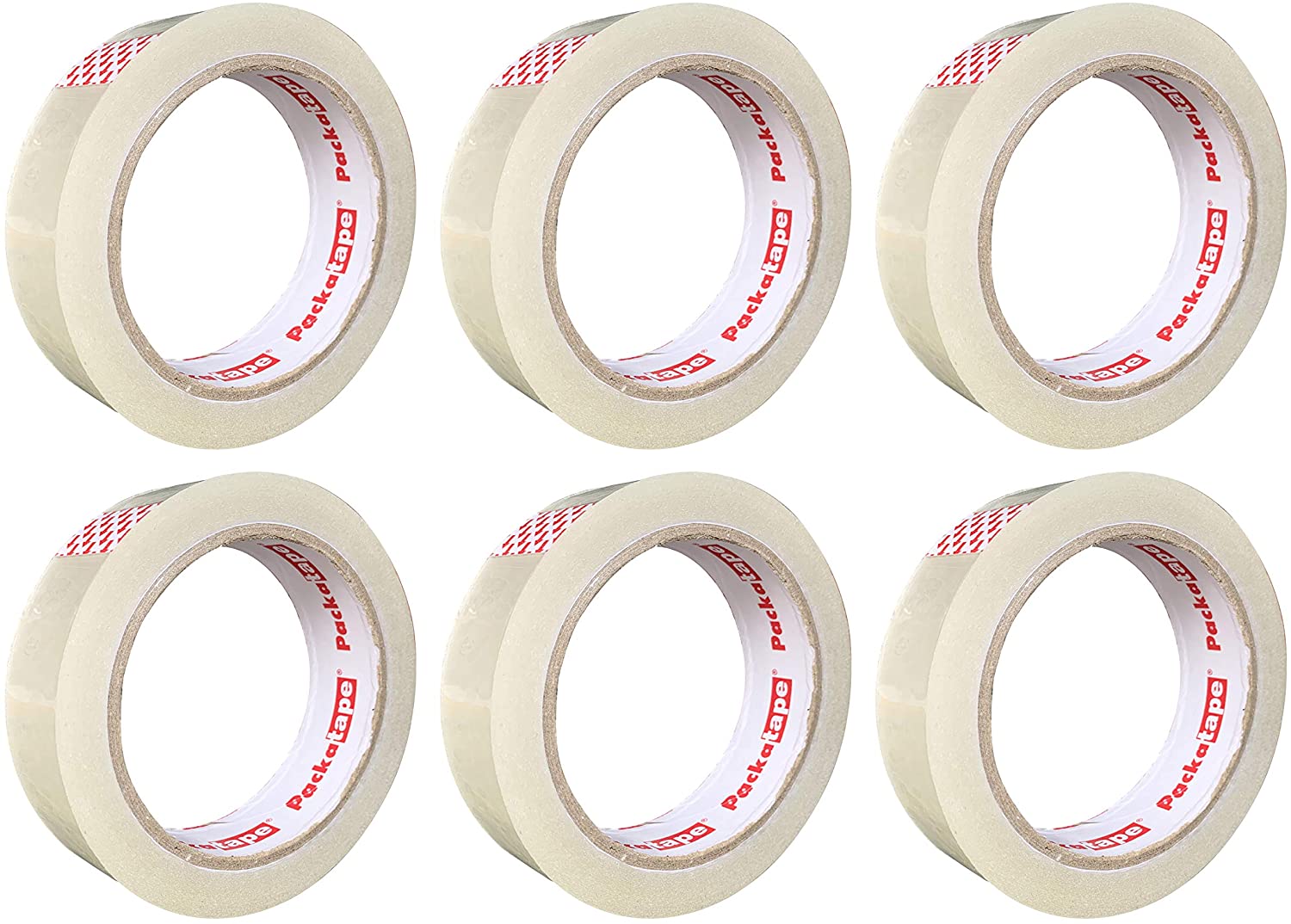 Packatape Cellotape 6 Extra Long Transparent Tape Rolls at 24mm x 66m - Image 3