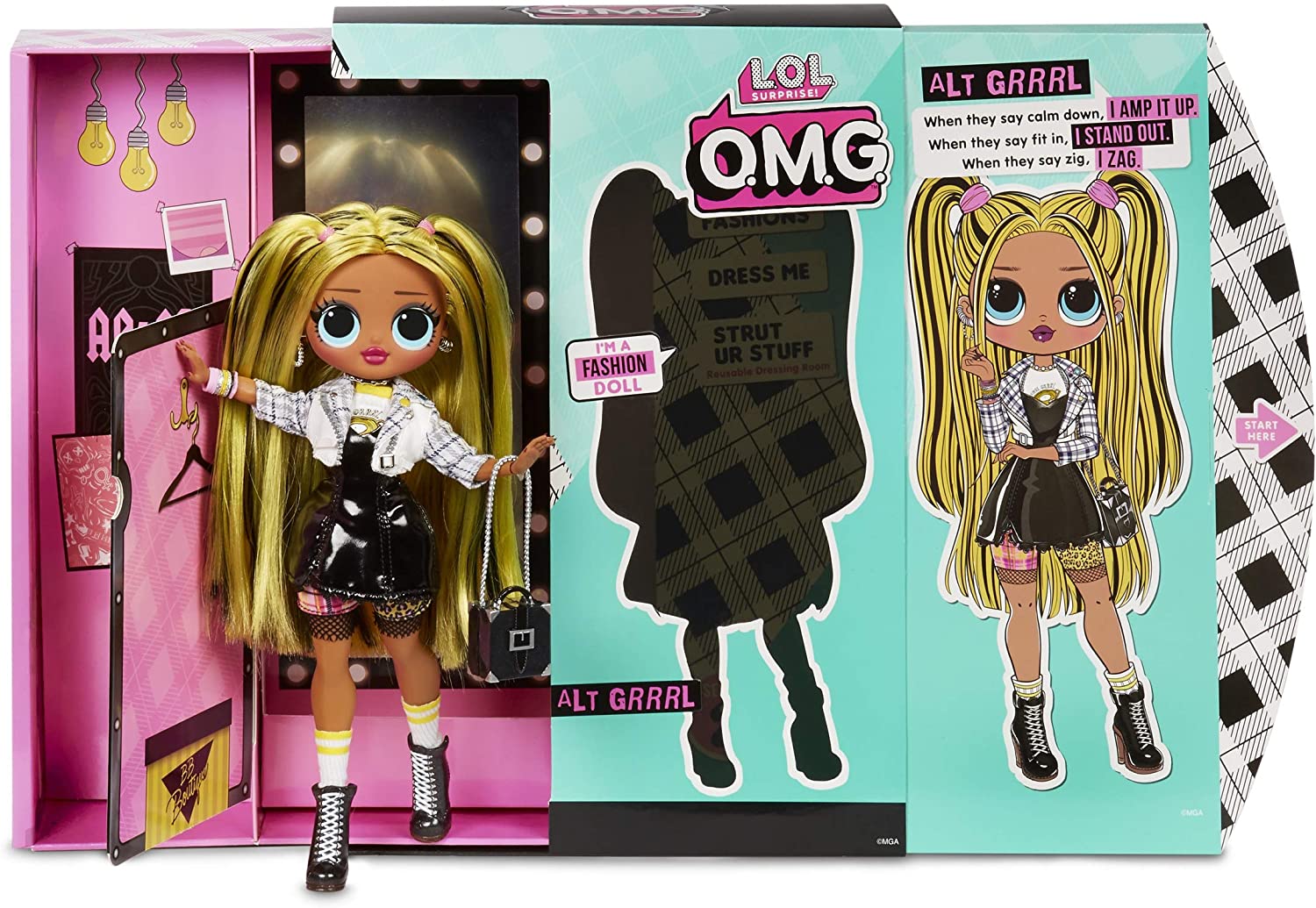 L.O.L Surprise! 565123E7C Alt Grrrl O.M.G Fashion Doll with 20 Surprises, Medium - Image 4