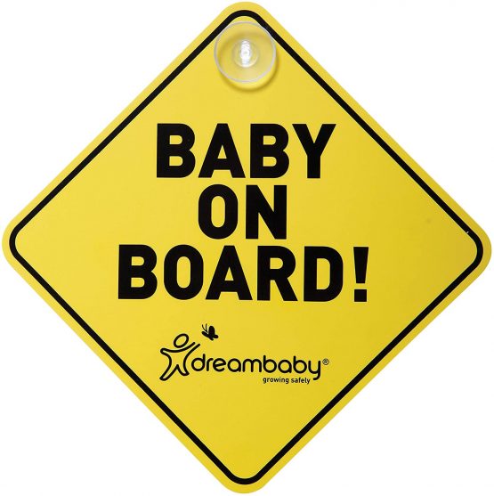 Dreambaby Baby On Board Sign - Baby Safety Awareness Warning Decal - Model F211